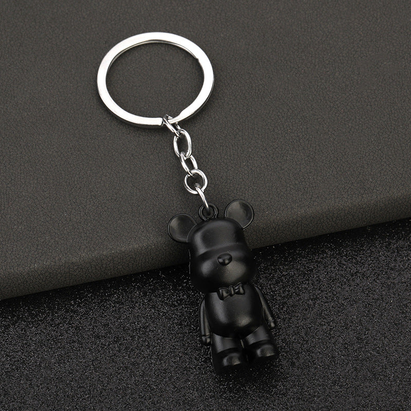 Metal Violent Bear Keychain Bag Charm
