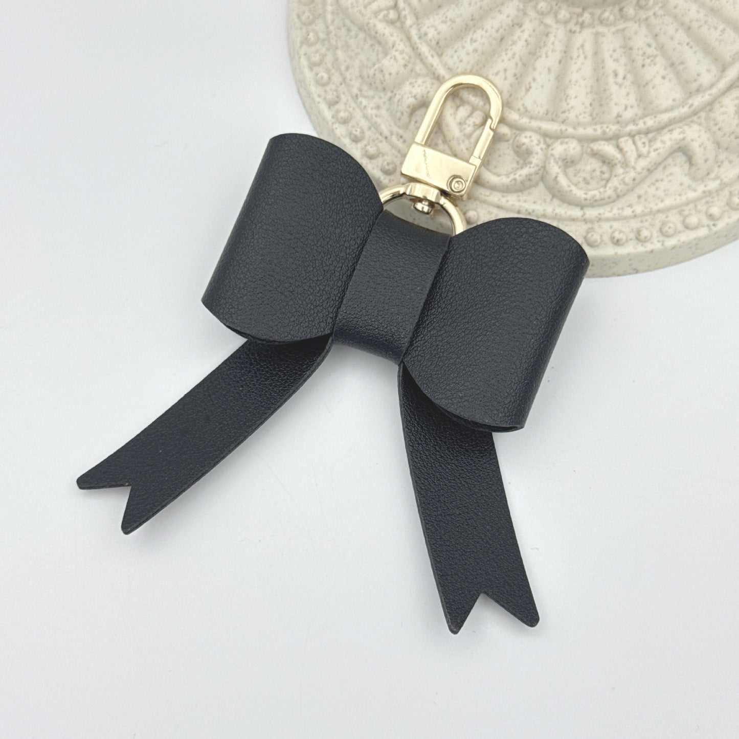 PU Leather Bowknot Keychain Bag Charm